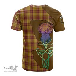 Scottish MacMillan Dress Clan Tartan with Thistle and Scotland Map Tartan Plaid T Shirt Scottish Plaid Tartan Plaid - ScotsTee - scotstee.com