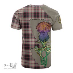 Scottish MacPherson Hunting Ancient Clan Tartan with Thistle and Scotland Map Tartan Plaid T Shirt Scottish Plaid Tartan Plaid - ScotsTee - scotstee.com