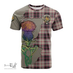 Scottish MacPherson Hunting Ancient Clan Tartan with Thistle and Scotland Map Tartan Plaid T Shirt Scottish Plaid Tartan Plaid - ScotsTee - scotstee.com