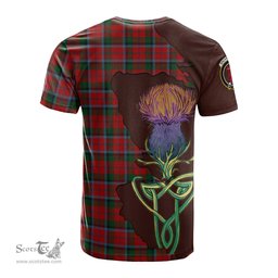 Scottish MacNaughton Clan Tartan with Thistle and Scotland Map Tartan Plaid T Shirt Scottish Plaid Tartan Plaid - ScotsTee - scotstee.com