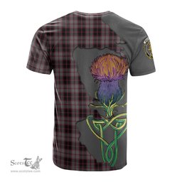 Scottish MacPherson Hunting Clan Tartan with Thistle and Scotland Map Tartan Plaid T Shirt Scottish Plaid Tartan Plaid - ScotsTee - scotstee.com