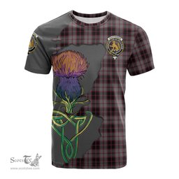 Scottish MacPherson Hunting Clan Tartan with Thistle and Scotland Map Tartan Plaid T Shirt Scottish Plaid Tartan Plaid - ScotsTee - scotstee.com