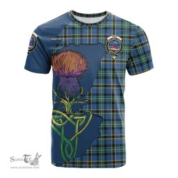 Scottish Weir Ancient Clan Tartan with Thistle and Scotland Map Tartan Plaid T Shirt Scottish Plaid Tartan Plaid - ScotsTee - scotstee.com