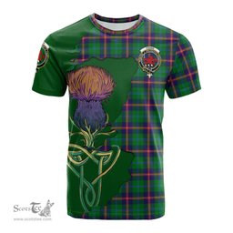 Scottish Young Modern Clan Tartan with Thistle and Scotland Map Tartan Plaid T Shirt Scottish Plaid Tartan Plaid - ScotsTee - scotstee.com