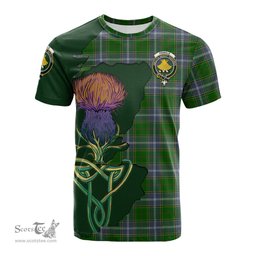 Scottish Pringle Clan Tartan with Thistle and Scotland Map Tartan Plaid T Shirt Scottish Plaid Tartan Plaid - ScotsTee - scotstee.com