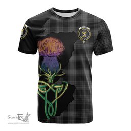 Scottish Stewart Mourning Clan Tartan with Thistle and Scotland Map Tartan Plaid T Shirt Scottish Plaid Tartan Plaid - ScotsTee - scotstee.com