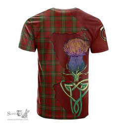 Scottish Scott Clan Tartan with Thistle and Scotland Map Tartan Plaid T Shirt Scottish Plaid Tartan Plaid - ScotsTee - scotstee.com