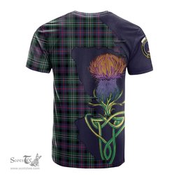 Scottish Rose Hunting Modern Clan Tartan with Thistle and Scotland Map Tartan Plaid T Shirt Scottish Plaid Tartan Plaid - ScotsTee - scotstee.com