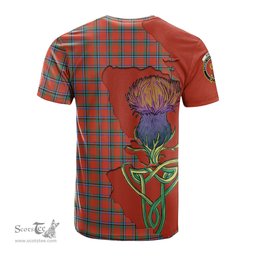 Scottish Sinclair Ancient Clan Tartan with Thistle and Scotland Map Tartan Plaid T Shirt Scottish Plaid Tartan Plaid - ScotsTee - scotstee.com