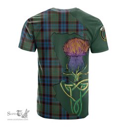 Scottish MacNicol Hunting Clan Tartan with Thistle and Scotland Map Tartan Plaid T Shirt Scottish Plaid Tartan Plaid - ScotsTee - scotstee.com