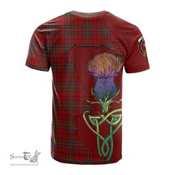 Scottish Stewart of Galloway Clan Tartan with Thistle and Scotland Map Tartan Plaid T Shirt Scottish Plaid Tartan Plaid - ScotsTee - scotstee.com