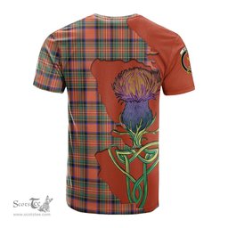 Scottish Stewart Royal Ancient Clan Tartan with Thistle and Scotland Map Tartan Plaid T Shirt Scottish Plaid Tartan Plaid - ScotsTee - scotstee.com