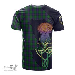 Scottish Shaw Clan Tartan with Thistle and Scotland Map Tartan Plaid T Shirt Scottish Plaid Tartan Plaid - ScotsTee - scotstee.com