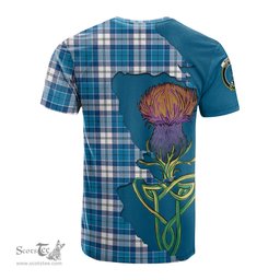 Scottish Roberton Clan Tartan with Thistle and Scotland Map Tartan Plaid T Shirt Scottish Plaid Tartan Plaid - ScotsTee - scotstee.com