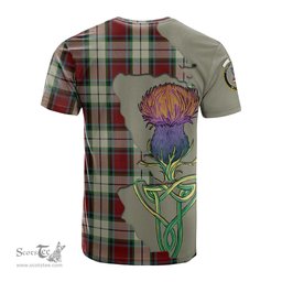 Scottish Rose White Dress Clan Tartan with Thistle and Scotland Map Tartan Plaid T Shirt Scottish Plaid Tartan Plaid - ScotsTee - scotstee.com