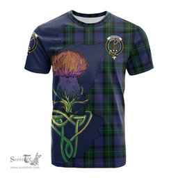 Scottish MacPhail Hunting Clan Tartan with Thistle and Scotland Map Tartan Plaid T Shirt Scottish Plaid Tartan Plaid - ScotsTee - scotstee.com