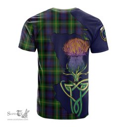 Scottish Watson Clan Tartan with Thistle and Scotland Map Tartan Plaid T Shirt Scottish Plaid Tartan Plaid - ScotsTee - scotstee.com