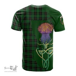 Scottish Wallace Hunting Clan Tartan with Thistle and Scotland Map Tartan Plaid T Shirt Scottish Plaid Tartan Plaid - ScotsTee - scotstee.com