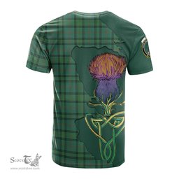 Scottish Ross Hunting Ancient Clan Tartan with Thistle and Scotland Map Tartan Plaid T Shirt Scottish Plaid Tartan Plaid - ScotsTee - scotstee.com