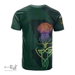 Scottish Montgomery Clan Tartan with Thistle and Scotland Map Tartan Plaid T Shirt Scottish Plaid Tartan Plaid - ScotsTee - scotstee.com