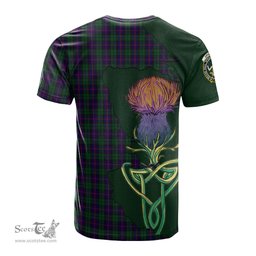 Scottish Urquhart Clan Tartan with Thistle and Scotland Map Tartan Plaid T Shirt Scottish Plaid Tartan Plaid - ScotsTee - scotstee.com