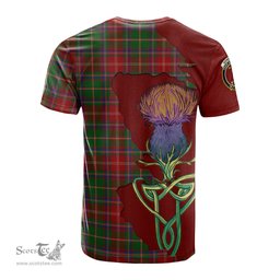 Scottish Somerville Clan Tartan with Thistle and Scotland Map Tartan Plaid T Shirt Scottish Plaid Tartan Plaid - ScotsTee - scotstee.com