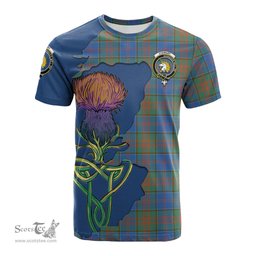 Scottish Stewart of Appin Hunting Ancient Clan Tartan with Thistle and Scotland Map Tartan Plaid T Shirt Scottish Plaid Tartan Plaid - ScotsTee - scotstee.com