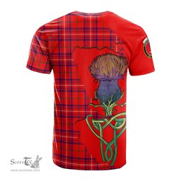 Scottish Rose Modern Clan Tartan with Thistle and Scotland Map Tartan Plaid T Shirt Scottish Plaid Tartan Plaid - ScotsTee - scotstee.com