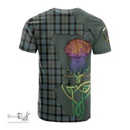 Scottish Ogilvie (Ogilvy) Hunting Clan Tartan with Thistle and Scotland Map Tartan Plaid T Shirt Scottish Plaid Tartan Plaid - ScotsTee - scotstee.com