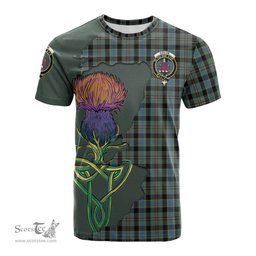 Scottish Ogilvie (Ogilvy) Hunting Clan Tartan with Thistle and Scotland Map Tartan Plaid T Shirt Scottish Plaid Tartan Plaid - ScotsTee - scotstee.com