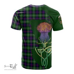 Scottish Sutherland Modern Clan Tartan with Thistle and Scotland Map Tartan Plaid T Shirt Scottish Plaid Tartan Plaid - ScotsTee - scotstee.com