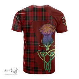 Scottish Wallace Clan Tartan with Thistle and Scotland Map Tartan Plaid T Shirt Scottish Plaid Tartan Plaid - ScotsTee - scotstee.com