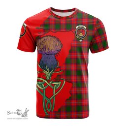 Scottish Rattray Modern Clan Tartan with Thistle and Scotland Map Tartan Plaid T Shirt Scottish Plaid Tartan Plaid - ScotsTee - scotstee.com