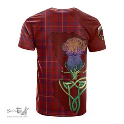Scottish Rose Clan Tartan with Thistle and Scotland Map Tartan Plaid T Shirt Scottish Plaid Tartan Plaid - ScotsTee - scotstee.com