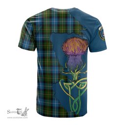 Scottish MacNeil of Barra Clan Tartan with Thistle and Scotland Map Tartan Plaid T Shirt Scottish Plaid Tartan Plaid - ScotsTee - scotstee.com