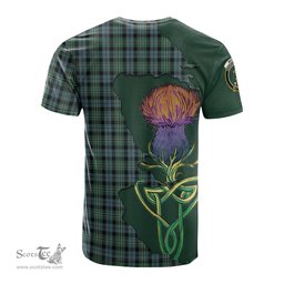 Scottish Melville Clan Tartan with Thistle and Scotland Map Tartan Plaid T Shirt Scottish Plaid Tartan Plaid - ScotsTee - scotstee.com
