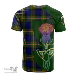 Scottish Muir Clan Tartan with Thistle and Scotland Map Tartan Plaid T Shirt Scottish Plaid Tartan Plaid - ScotsTee - scotstee.com