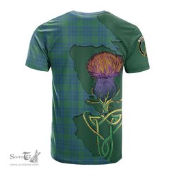 Scottish Montgomery Ancient Clan Tartan with Thistle and Scotland Map Tartan Plaid T Shirt Scottish Plaid Tartan Plaid - ScotsTee - scotstee.com