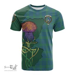 Scottish Montgomery Ancient Clan Tartan with Thistle and Scotland Map Tartan Plaid T Shirt Scottish Plaid Tartan Plaid - ScotsTee - scotstee.com