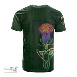 Scottish Skene or Tribe of Mar Clan Tartan with Thistle and Scotland Map Tartan Plaid T Shirt Scottish Plaid Tartan Plaid - ScotsTee - scotstee.com