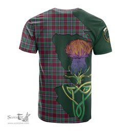 Scottish Spens (Spence) Clan Tartan with Thistle and Scotland Map Tartan Plaid T Shirt Scottish Plaid Tartan Plaid - ScotsTee - scotstee.com