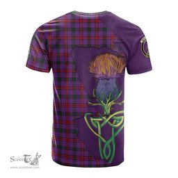 Scottish Montgomery Modern Clan Tartan with Thistle and Scotland Map Tartan Plaid T Shirt Scottish Plaid Tartan Plaid - ScotsTee - scotstee.com