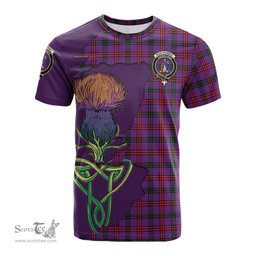 Scottish Montgomery Modern Clan Tartan with Thistle and Scotland Map Tartan Plaid T Shirt Scottish Plaid Tartan Plaid - ScotsTee - scotstee.com