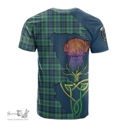 Scottish MacNeil of Colonsay Ancient Clan Tartan with Thistle and Scotland Map Tartan Plaid T Shirt Scottish Plaid Tartan Plaid - ScotsTee - scotstee.com