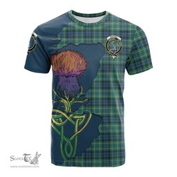 Scottish MacNeil of Colonsay Ancient Clan Tartan with Thistle and Scotland Map Tartan Plaid T Shirt Scottish Plaid Tartan Plaid - ScotsTee - scotstee.com