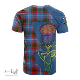 Scottish Pennycook Clan Tartan with Thistle and Scotland Map Tartan Plaid T Shirt Scottish Plaid Tartan Plaid - ScotsTee - scotstee.com