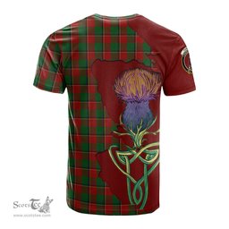 Scottish Turnbull Dress Clan Tartan with Thistle and Scotland Map Tartan Plaid T Shirt Scottish Plaid Tartan Plaid - ScotsTee - scotstee.com