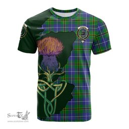 Scottish Turnbull Hunting Clan Tartan with Thistle and Scotland Map Tartan Plaid T Shirt Scottish Plaid Tartan Plaid - ScotsTee - scotstee.com