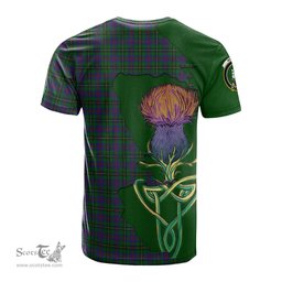 Scottish Wood Clan Tartan with Thistle and Scotland Map Tartan Plaid T Shirt Scottish Plaid Tartan Plaid - ScotsTee - scotstee.com