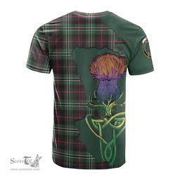 Scottish Rollo Hunting Clan Tartan with Thistle and Scotland Map Tartan Plaid T Shirt Scottish Plaid Tartan Plaid - ScotsTee - scotstee.com